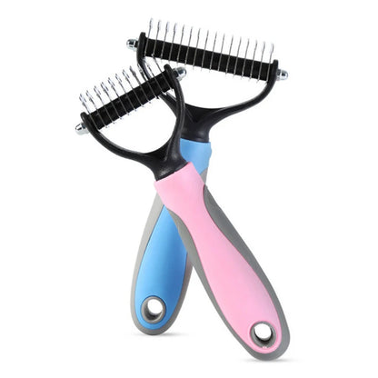 Doppelseitiger Entfilzungskamm – Profi-Pflegewerkzeug für Hunde & Katzen